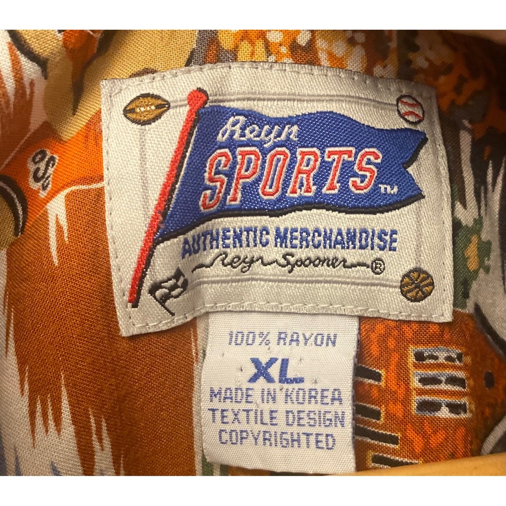 Reyn Spooner Oklahoma State Cowboys Boone Pickens Button Down Mens XL Shirt - Picture 2 of 5